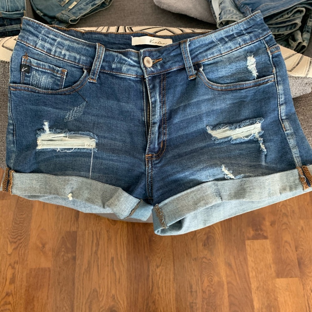 Denim shorts